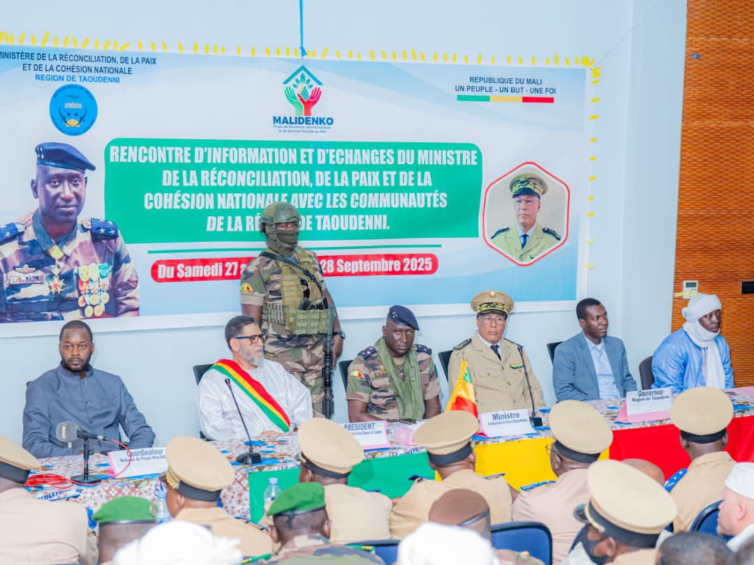 Rencontre d’information sur le projet MALIDENKO à Taoudenni